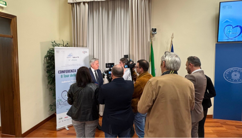 The launch of the eighth edition of the Tour della Salute.